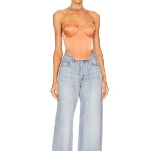 Camila Coelho Cassandra Corset in Peach